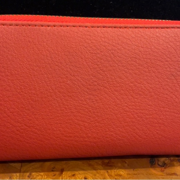 Bebe Jetta Clutch Wallet-Red 7 1/2” L x 4” H - Picture 4 of 5